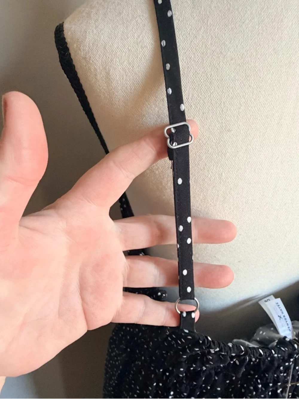 Denver Hayes Black and White Polka Dot Maxi Dress - Picture 9 of 16